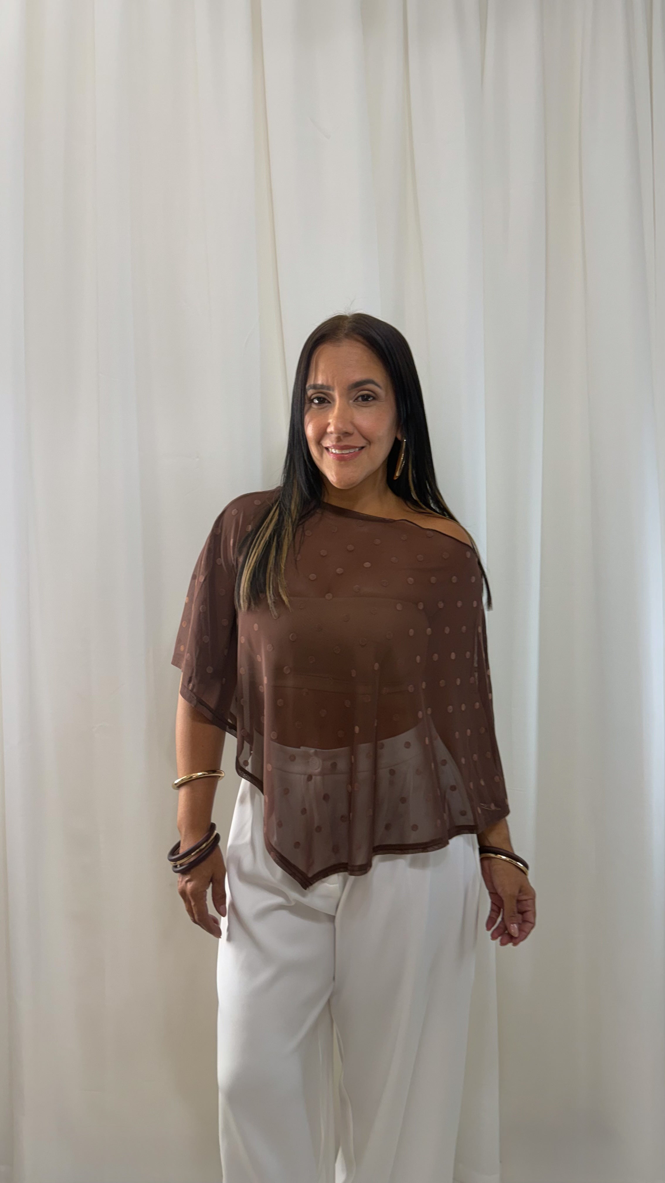 Mirella Sheer Top